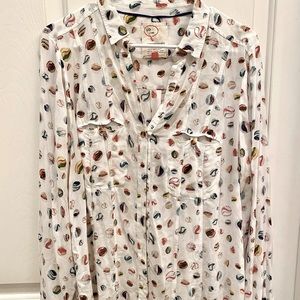 Anthropologie Conversations Collection 10 of 52 size 10 women button down shirt